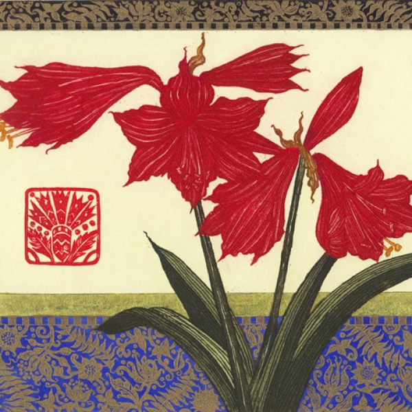 Amaryllis, Lapis Lazuli and Gold