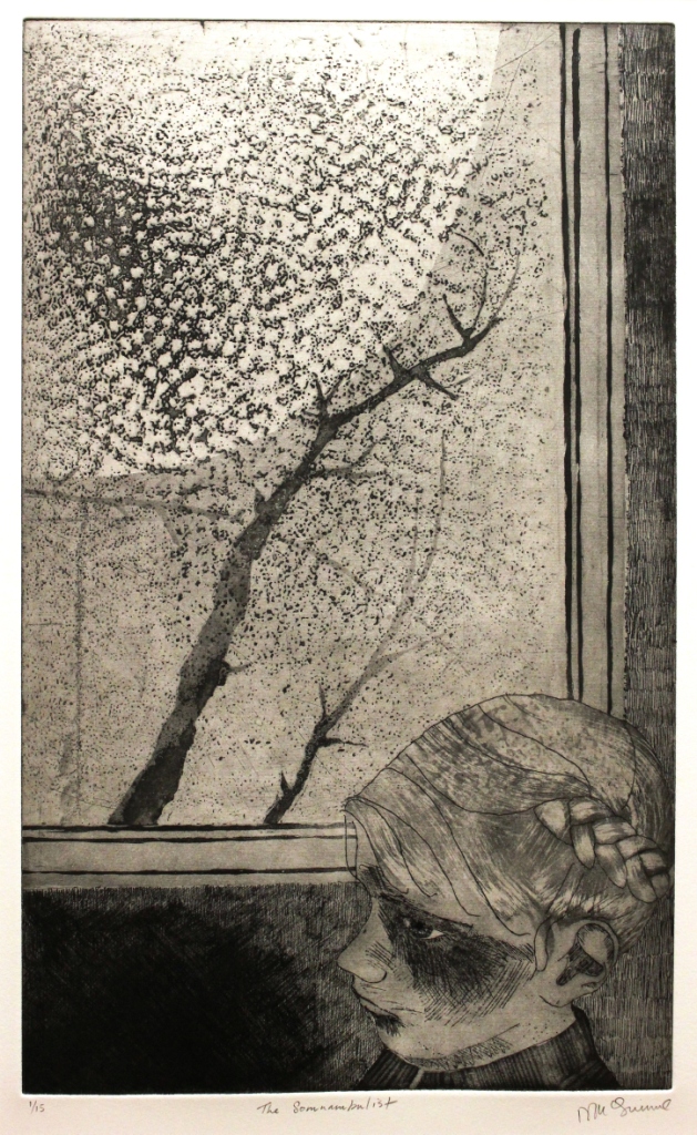 NiamhMcGuinne_The Somnambulist_2014_etching on paper_(50cmx30cm)_63.4x41.5cm_6.5cm _250Euro