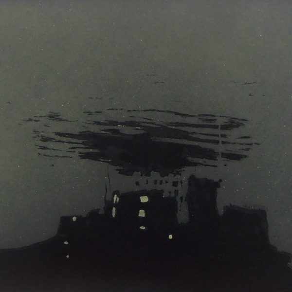 Castle Nowhere, Intaglio etching, plate size 18 x 23 cm, paper size 28 x 31 cm, gallery price 110 Euro, frame 35 Euro