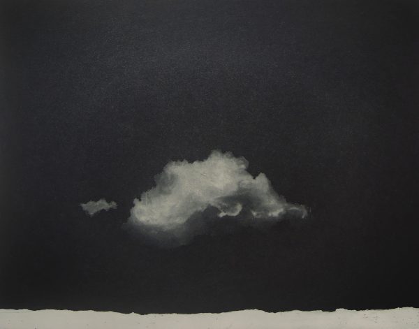 Migrating Cloud, Intaglio etching, plate size 18 x 23 cm, paper size 28 x 31 cm, gallery price 110 Euro, frame 35 Euro