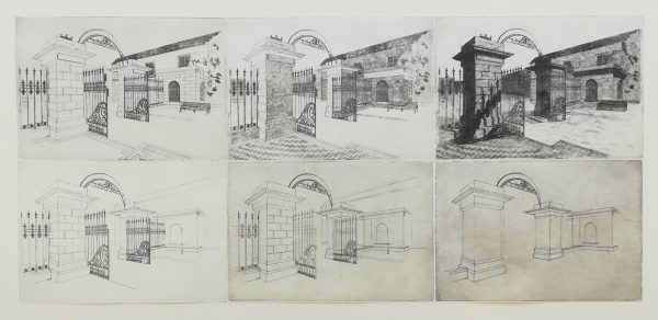 Graphic Studio Dublin: Eimhin Farrell, Hope Castle Gates, Castleblayney: A Progression