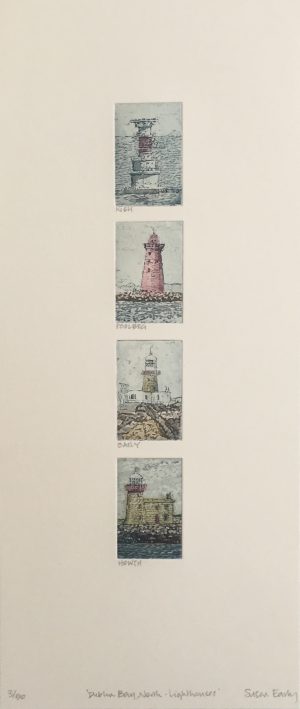 Graphic Studio Dublin • Susan Early: Dublin Bay, North - Lighthouses, Susan Early