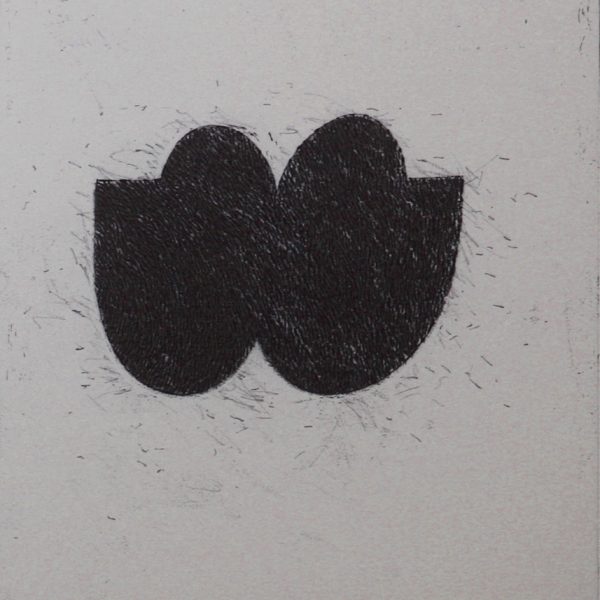 B Kiss, Etching, 1997, Edition of 30, 226x210mm.