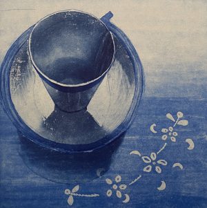 Graphic Studio Dublin • Ruth O'Donnell: Ruth O'Donnell, Blue Cups 1