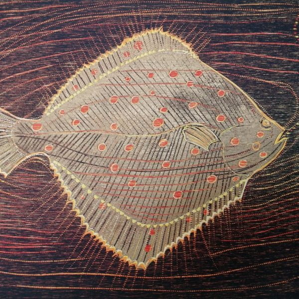 Diamond Point-Jennifer Lane-woodblock print-Plaice