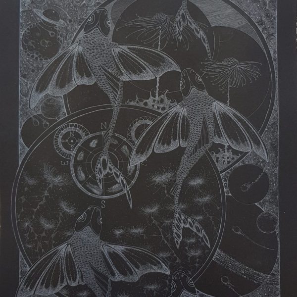 Diamond Point-Melissa Ellis- etching- Starlight