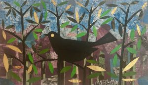 Graphic Studio Dublin: Blackbird in Trees 2