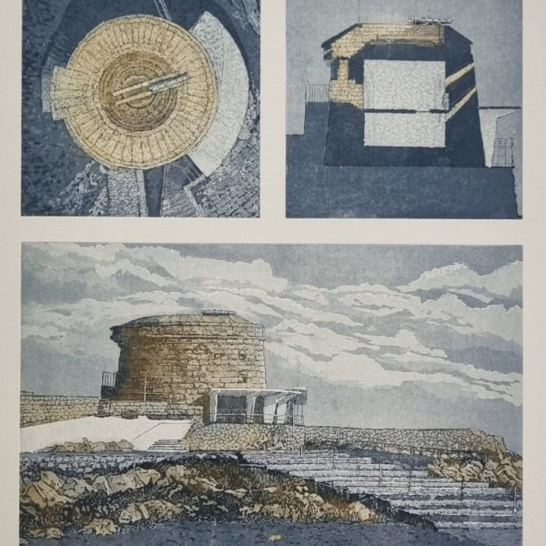Martello Tower, No. 14, Seapoint- Plan Section Elevation