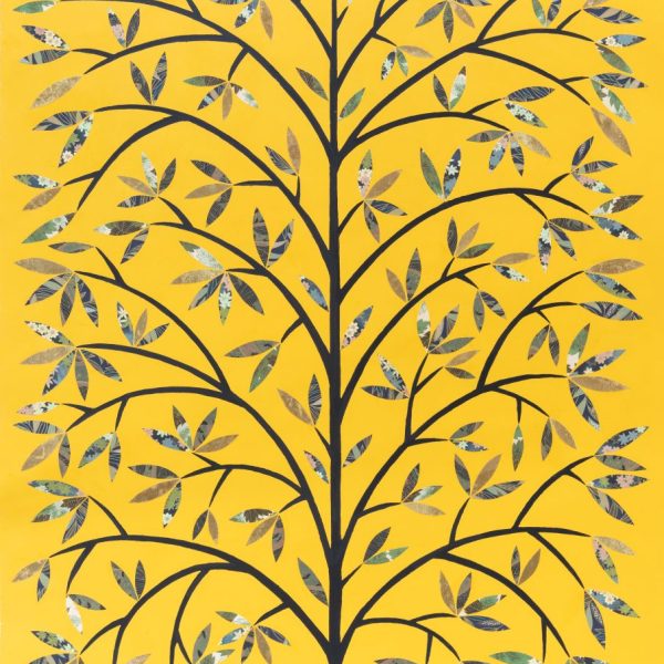 Ed-miliano-tree on Yellow-mokuhanga-gallery-dublin-ireland