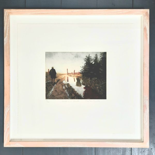 Walking in clouds (Framed)