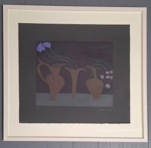 Graphic Studio Dublin • Jane O'Malley: Untitled (Three Brown Vases) (Framed)
