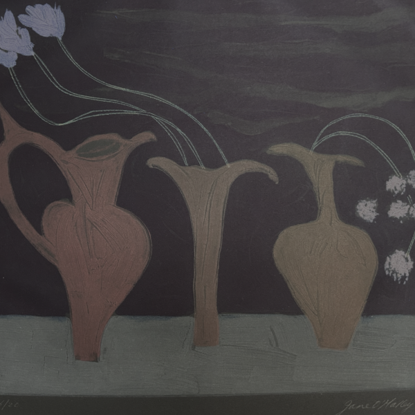 Untitled (Three Brown Vases) (Framed)