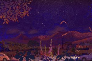 Graphic Studio Dublin • Niall Naessens: Foxgloves and Brandon Ridge, Niall Naessens